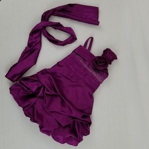 Kid's Love Formal Dress with Scarf Girl Toddler